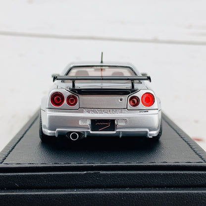 Ignition Model 1/43 Nissan Skyline GTR Mine's R34 Silver IG1816