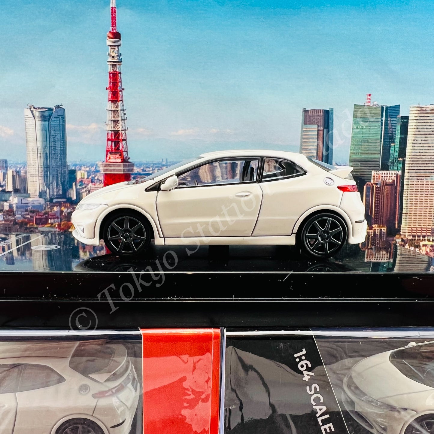 PARA64 1/64 Honda Civic FN2 Type R Championship White LHD PA-55392