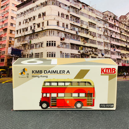 Tiny 微影 174 KMB DAIMLER A (2 Star Ferry - Sham Shui Po) 九巴丹拿A型 (鋼管閘雙門) (2天星碼頭-深水埗) KMB2018106