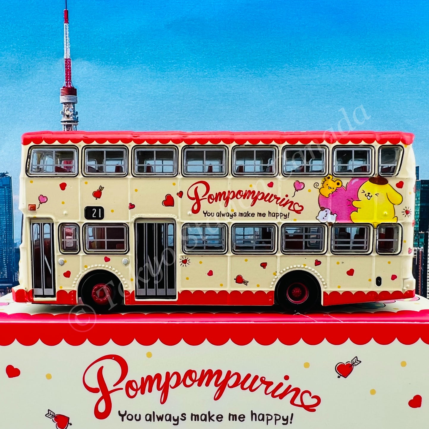 TINY 微影 Pompompurin Leyland Victory Mk 2 Bus ATC65303