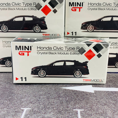 MINI GT 1/64 Honda Civic Type R (FK8) Crystal Black Modulo Edition Malaysian Exclusive RHD MGT00011-R