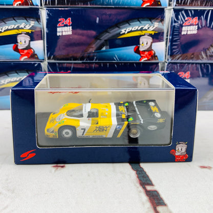 Sparky 1/64 PORSCHE 956B NO.7 NEW-MAN JOEST RACING WINNER 24H LE MANS 1984 H. PESCAROLO - K. LUDWIG Y115