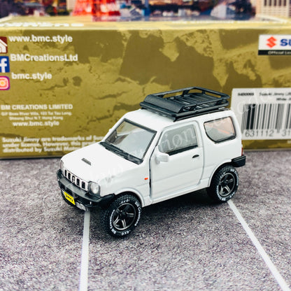 BM CREATIONS JUNIOR 1/64 Suzuki Jimny JB23 WHITE RHD (With Offroad Package) 64B0069