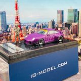 Ignition Model 1/64 RWB 993 Matte Purple With Mr. Nakai metal figurine IG2151