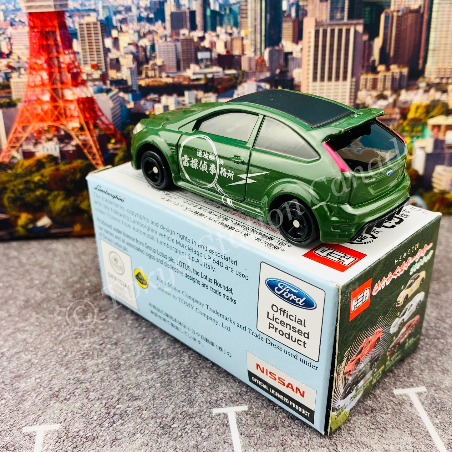 TOMICA Lottery 20 Working Sports Car Collection - Ford Focus RS500 Thunder Detective Office 4904810855446