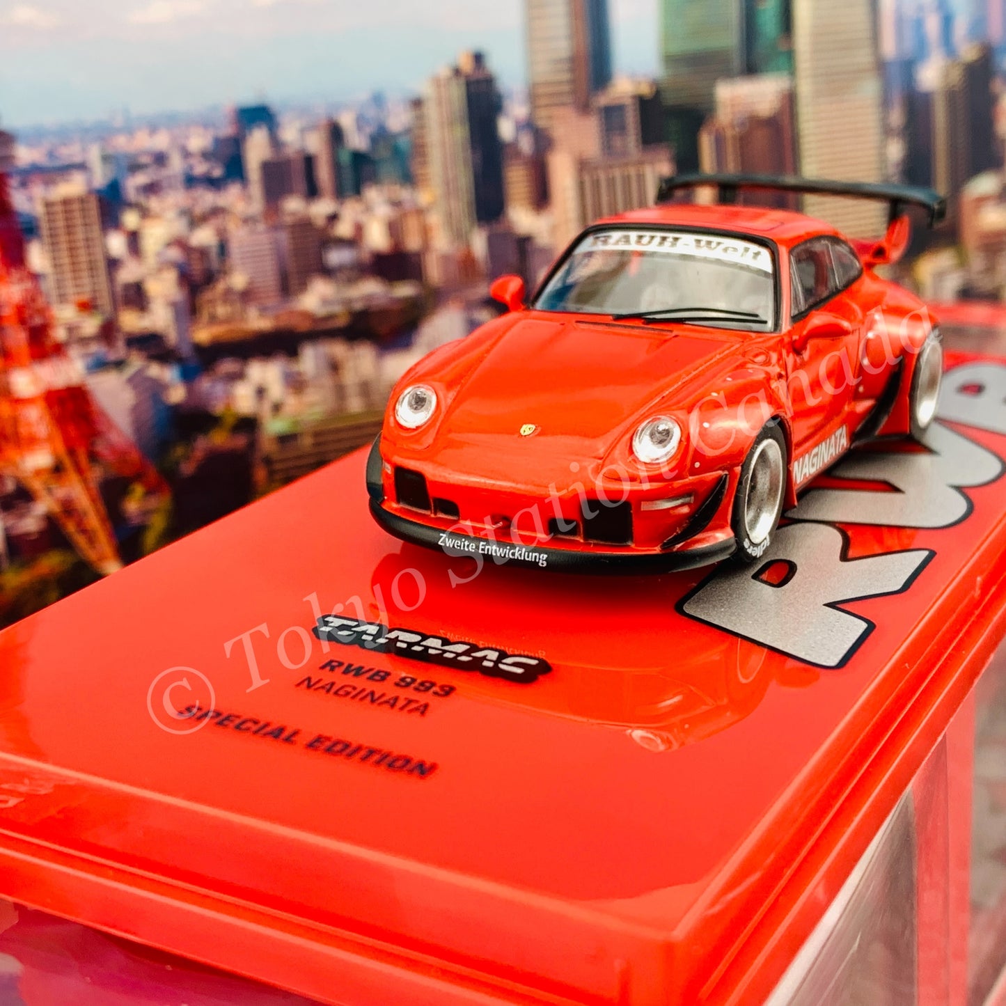 TARMAC WORKS HOBBY64 1/64 RWB 993 Naginata USA Special Edition T64-017-NA