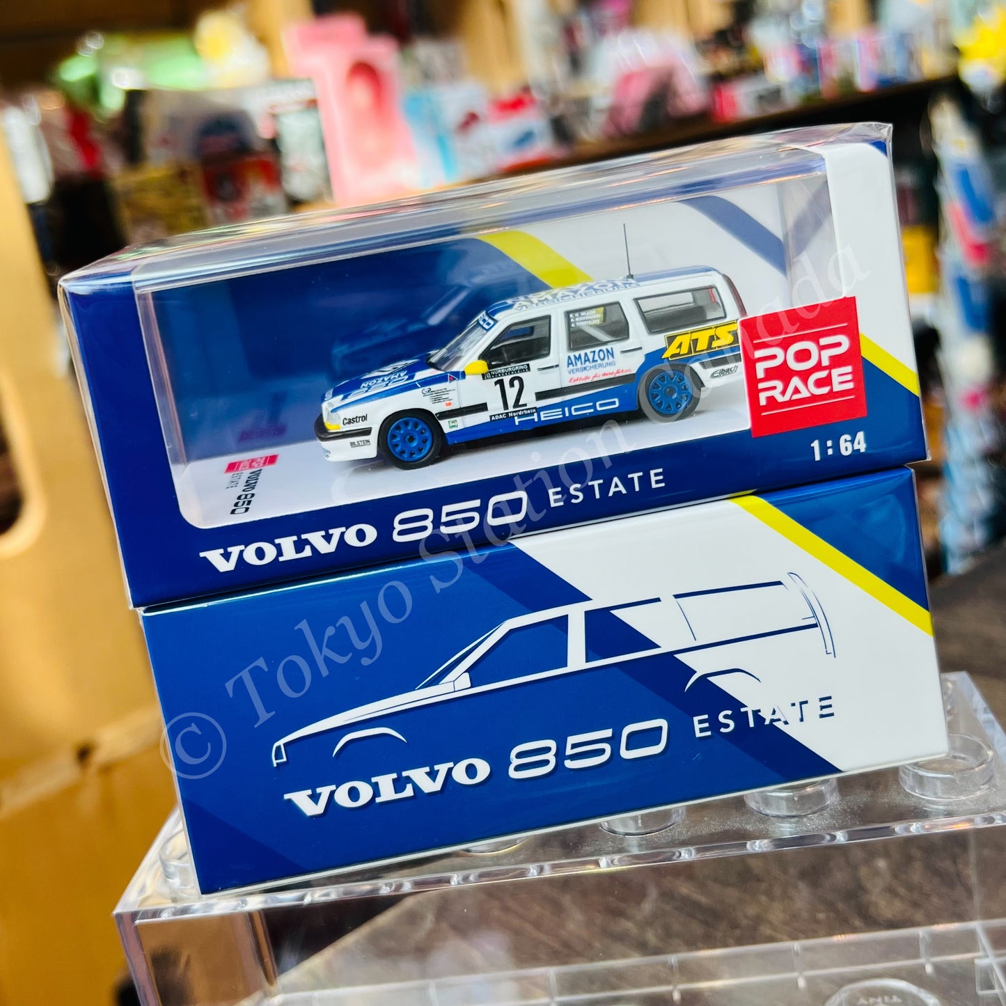 POP RACE 1/64 Volvo 850 Estate 24h Nurburgring 1996 Heico Motorsport #12 PR64-850-96N2412