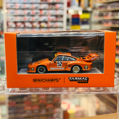 Tarmac Works x MINICHAMPS COLLAB64 1/64 Porsche 935/77 DRM Zolder Bergischer Löwe 1977 #52 Winner T64MC-002-JAG (643776352)