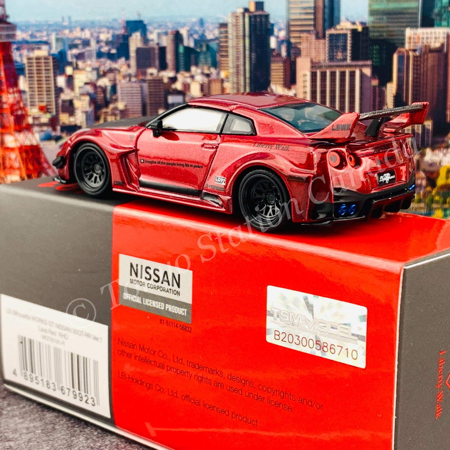 MINI GT 1/64 LB-Silhouette WORKS GT NISSAN 35GT-RR Ver.1 Lava Red RHD MGT00191-R