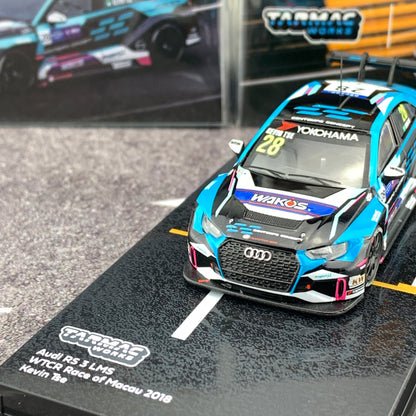 Tarmac Works 1/64 Audi RS3 LMS WTCR Race of Macau 2018 Kevin Tse T64-0013-18WTCR28