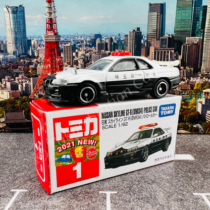 TOMICA 1 Nissan Skyline GT-R (BNR34) Patrol Car 4904810174868