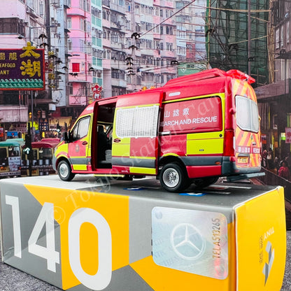TINY 微影 140 MERCEDES-BENZ Sprinter Hong Kong FSD (MSRT) F6521 消防處攀山拯救 ATC65369