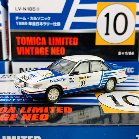 Tomytec Tomica Limited Vintage Neo 1/64 Nissan Bluebird SSS-R Calsonic #10 1989 LV-N185d