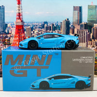 MINI GT 1/64 LB WORKS Lamborghini Huracán ver. 1 Light Blue LHD MGT00189-L