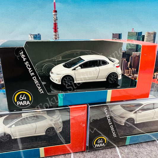 PARA64 1/64 Honda Civic FN2 Type R Championship White LHD PA-55392