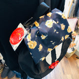 mis zapatos Floral Skirt Nylon Backpack - Black