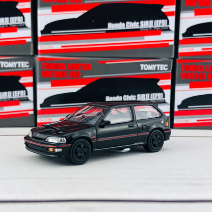 Tomytec Tomica Limited Vintage Neo 1/64 Honda Civic SiR II (EF9) Group A Plain Color Hong Kong Exclusive Black