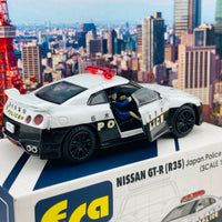 ERA CAR 35 1/64 Nissan GTR R35 Japan Police Car with Figure NS20GTRRN35