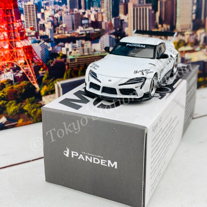 MINI GT 1/64 Pandem Toyota GR Supra V1.0 White RHD MGT00180-R