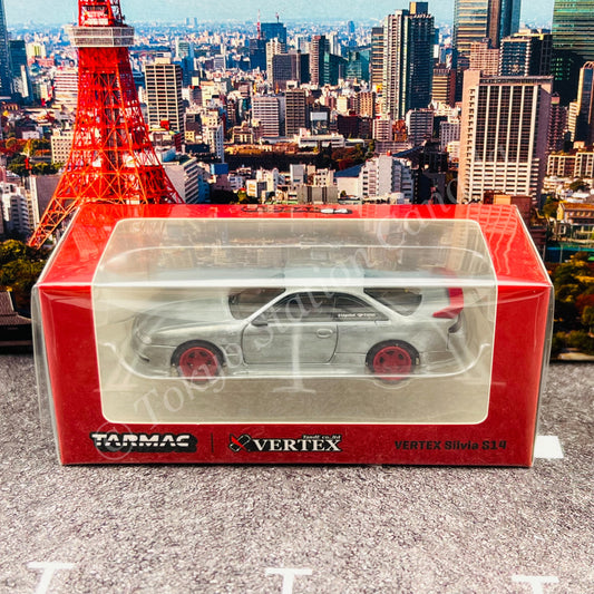 CHASE CAR TARMAC WORKS GLOBAL64 1/64 VERTEX Silvia S14 Red Metallic T64G-018-RE