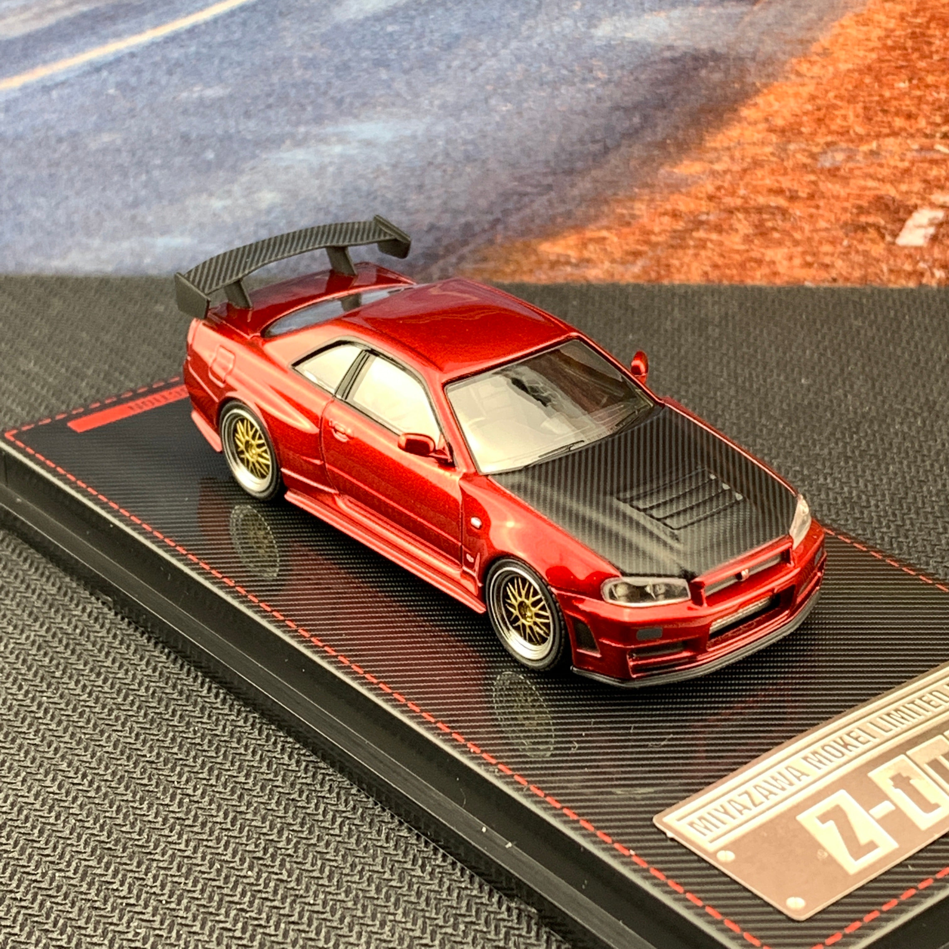 Ignition Model 1/64 Nismo R34 GTR Z-tune Red Metallic Miyazawa