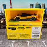 TARMAC WORKS 1/64 GLOBAL64 Pagani Zonda Cinque Giallo Limone with Container Special Edition T64G-TL021-YL