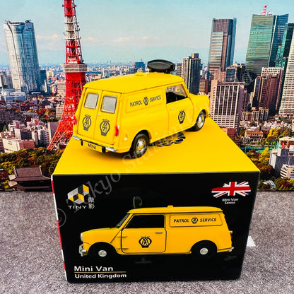 TINY 微影 1/50 AUSTIN Mini Van Patrol Service AA United Kingdom ATC65199