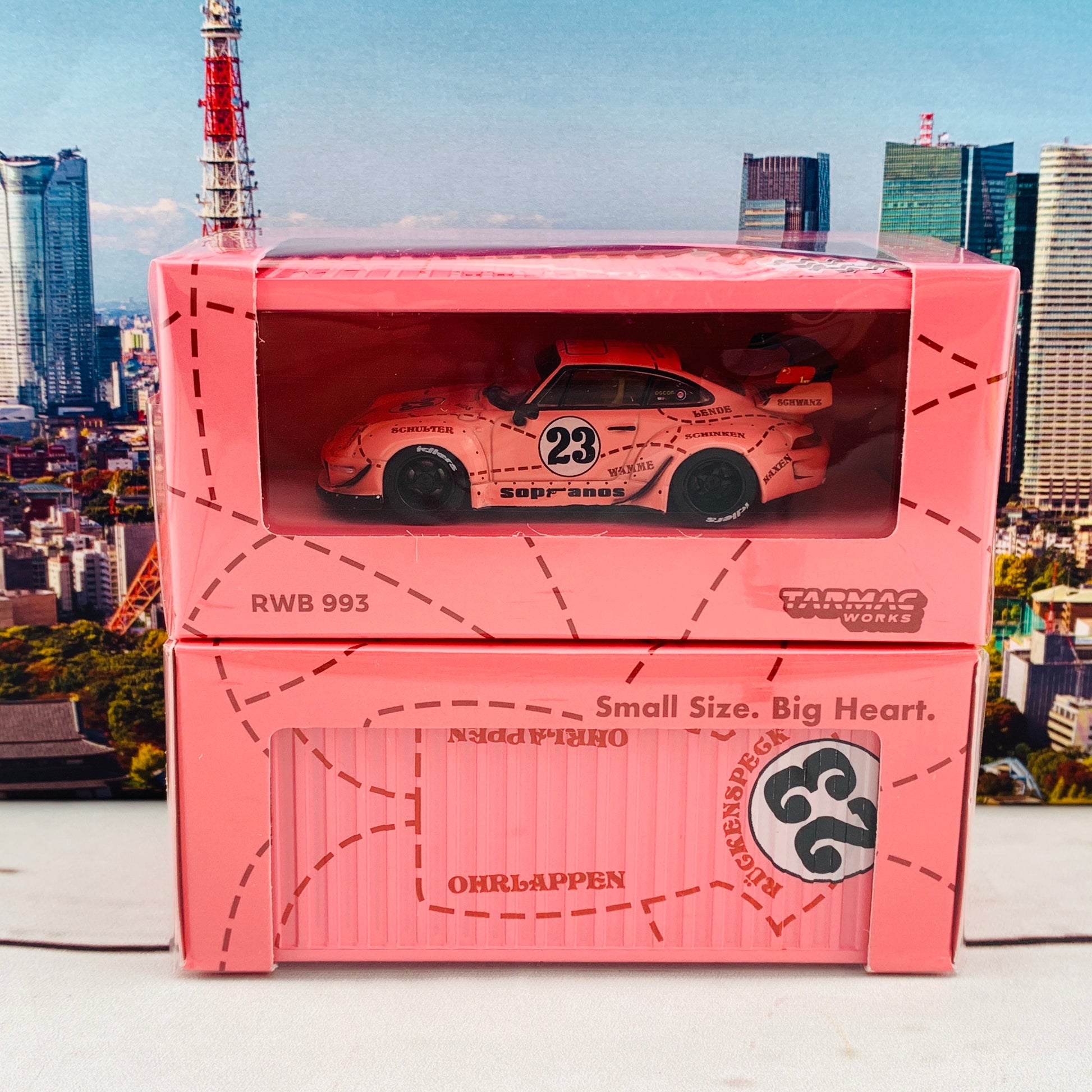 Tarmac Works 1/64 RWB 993 Sopranos *Container included* T64-017-SO