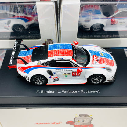 Sparky 1/64 PORSCHE 911 RSR NO.912 PORSCHE GT TEAM 24H Daytona 2019 E.BAMBER - L.VANTHOOR - M.JAMINET Y136