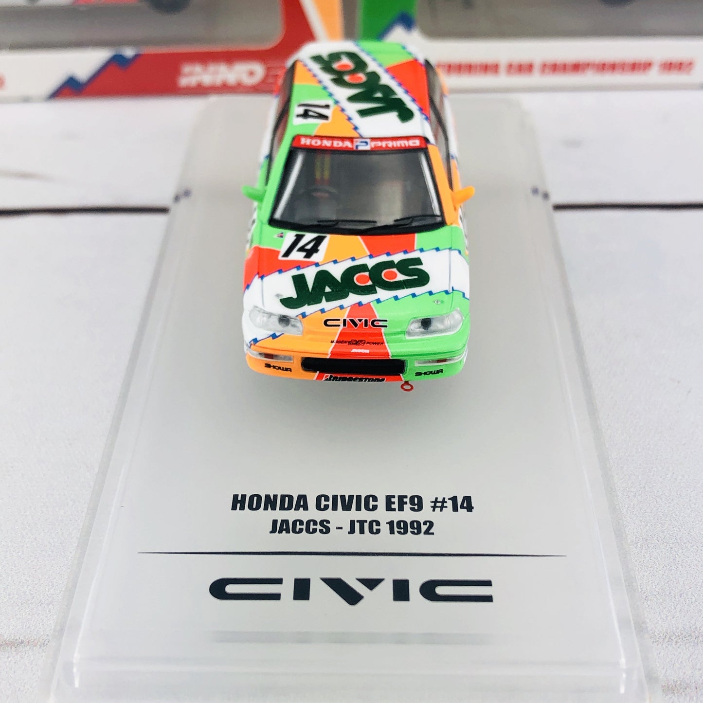 INNO64 HONDA CIVIC EF9 GR.A #14 "JACCS" JTC 1992 IN64-EF9-JAC92