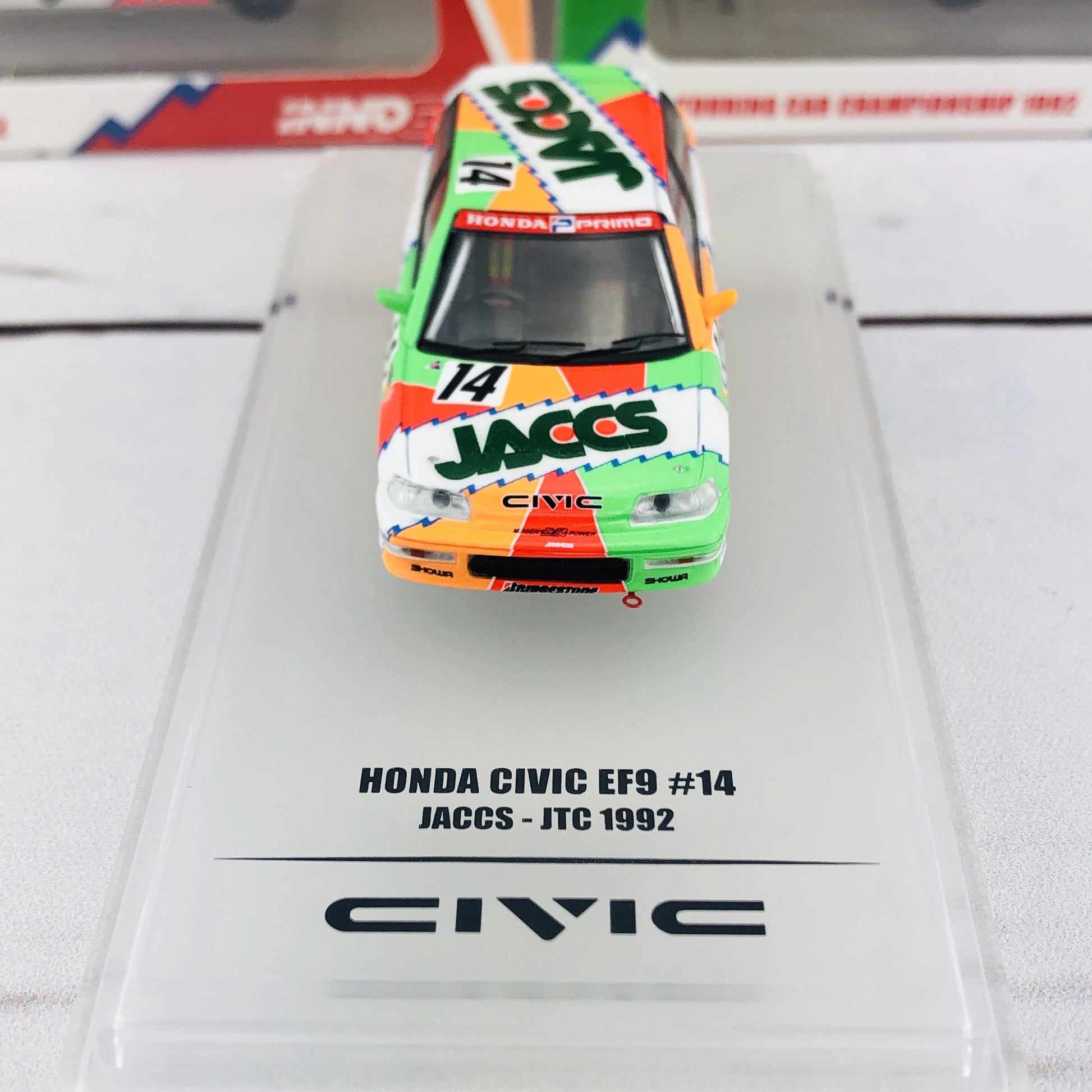 INNO64 HONDA CIVIC EF9 GR.A #14 "JACCS" JTC 1992 IN64-EF9-JAC92