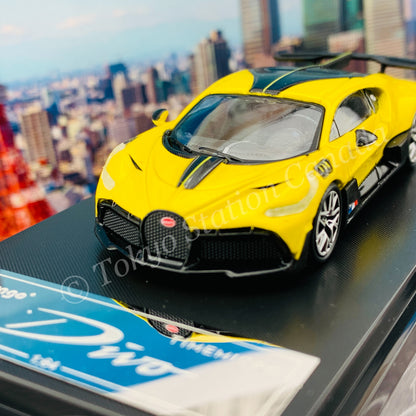 TIME MICRO x Bburago 1/64 Bugatti DIVO YELLOW