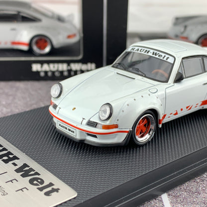 MODEL COLLECT 1/60 For Porsche RWB 930 Ducktail Wing Pearl White MC640002C
