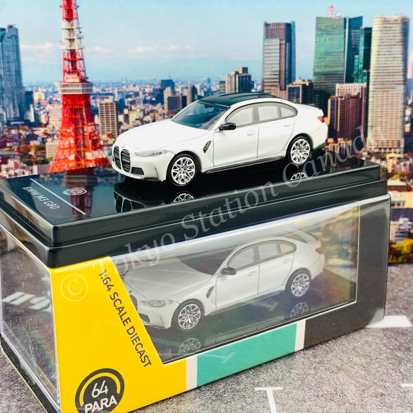 PARA64 1/64 BMW M3 G80 Frozen Brilliant White LHD PA-55202