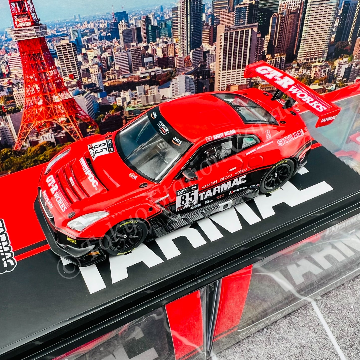 TARMAC WORKS 1/64 HOBBY64 Nissan GT-R NISMO GT3 GT World Challenge Asia ESPORTS Championship 2020  Tarmac eMotorsports Andy Ngan T64-035-ANDY