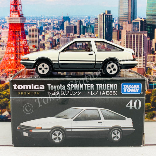 Tomica Premium 40 Toyota Sprinter Trueno AE86 WHITE 4904810162070