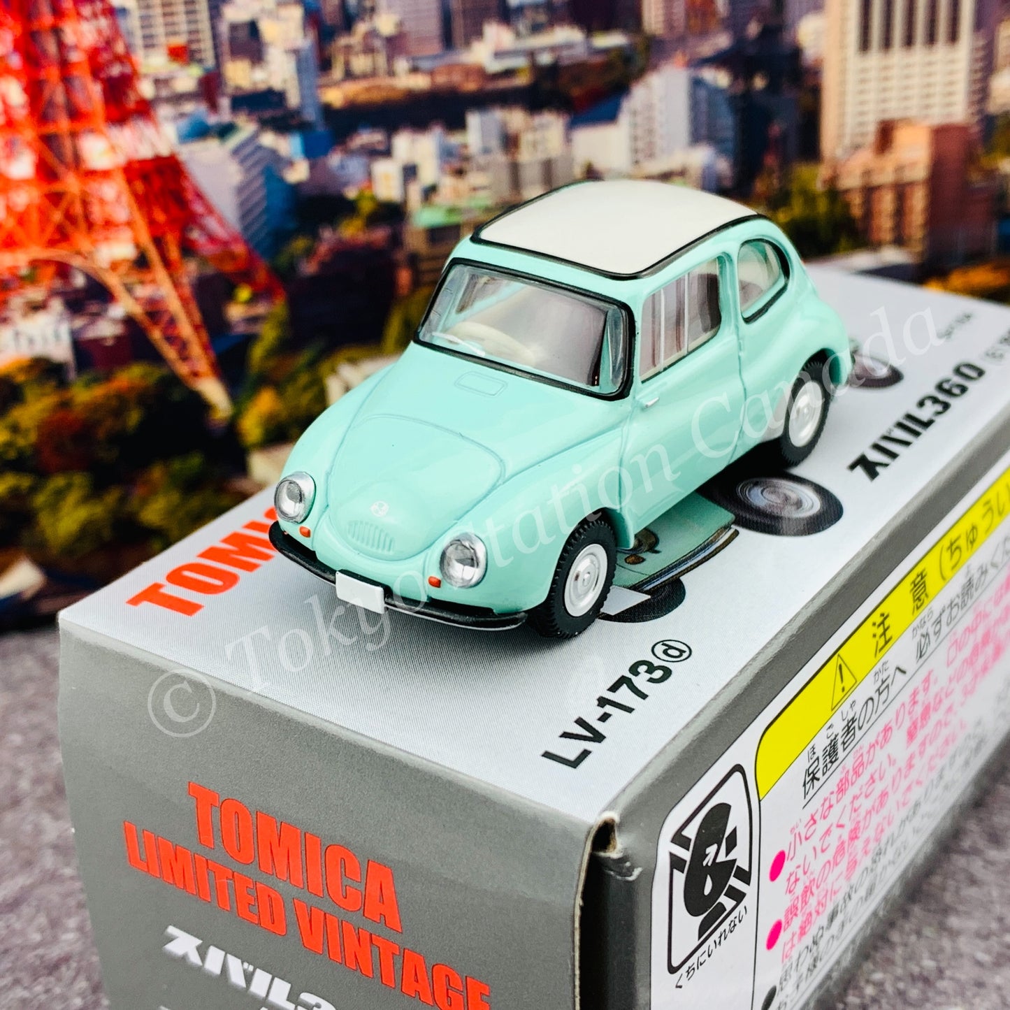 Tomytec Tomica Limited Vintage 1/64 Subaru 360 (Light Green) 1961 model LV-173d