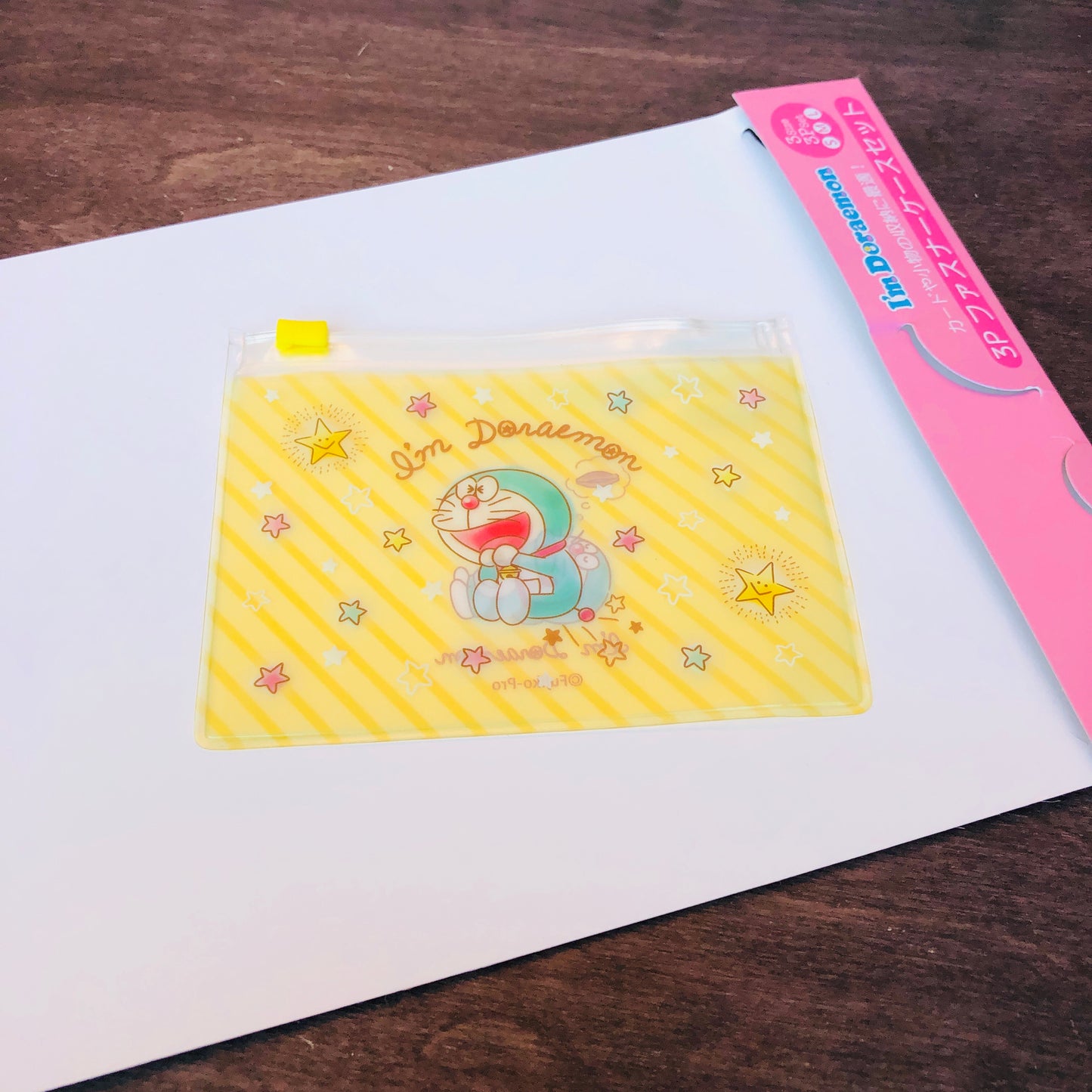 I'm Doraemon Fastener Case 3P Pastel Color Set ID-5533103KP