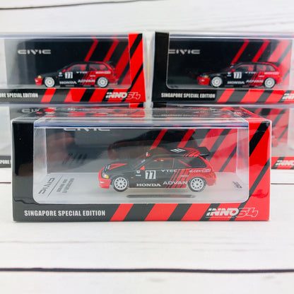 INNO HONDA CIVIC EF9 #77 Advan - Kanjo Racer (Singapore Special Edition) IN64-EF9-ADSGS