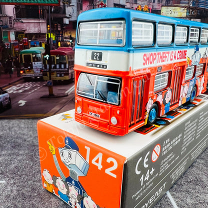 TINY 微影 142 CMB DAIMLER Fleetline DMS Robotcop 機警先生 (Quarry Bay 22 鰂魚涌) ATC64845