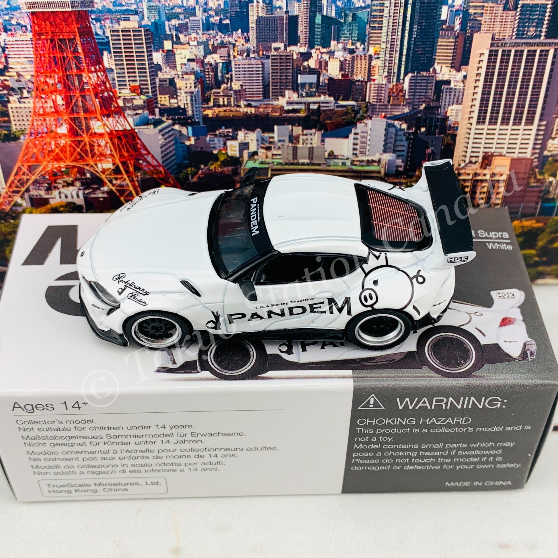 MINI GT 1/64 Pandem Toyota GR Supra V1.0 White RHD MGT00180-R