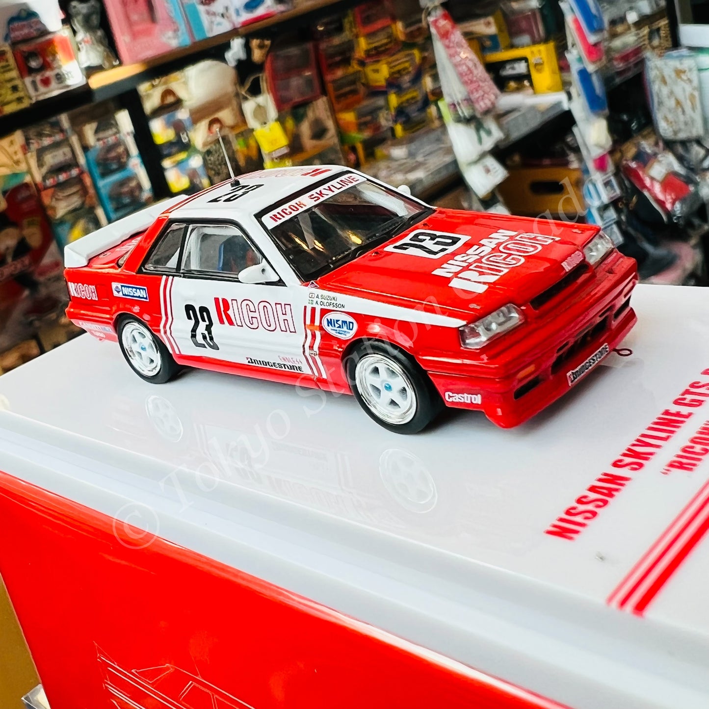 INNO64 1/64 NISSAN SKYLINE GTS-R (R31) #23 "RICOH" JTCC 1988 IN64-R31-RI23