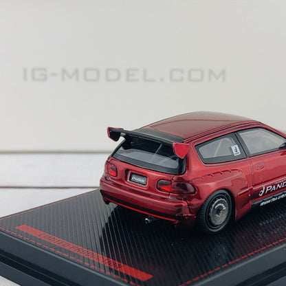 Ignition Model 1/64 Pandem Civic (EG6) Red Metallic 1414
