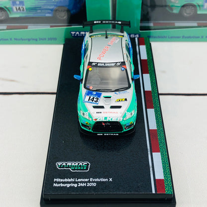 Tarmac Works 1/64 Mitsubishi Lancer Evolution X Nurburgring 24H 2010 T64-004-NUR