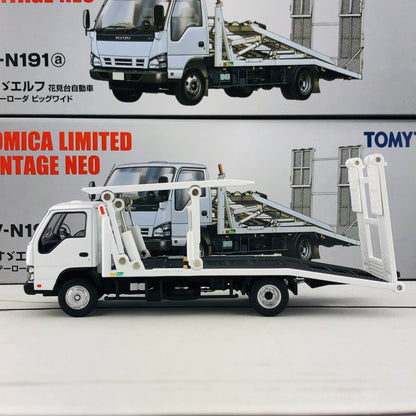 Tomica Limited Vintage Isuzu Elf Hanamidai Automobile Safety Loader Big Wide (White) LV-N191a