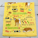 Friendshill Akiyamasan Face Towel 75cm x 34cm Yellow