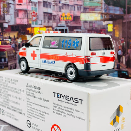 TINY 微影 26 VW T6 Transporter Ambulance Taiwan Fire Department ATC64560