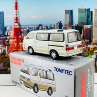 Tomytec Tomica Limited Vintage Neo 1/64 Toyota Hiace Wagon Living Saloon EX 2002 Type (White/Beige) LV-N216a