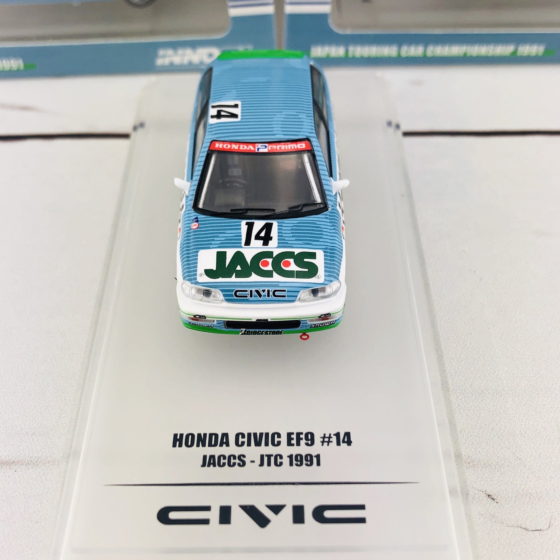INNO64 HONDA CIVIC EF9 GR.A #14 "JACCS" JTC 1991 IN64-EF9-JAC91