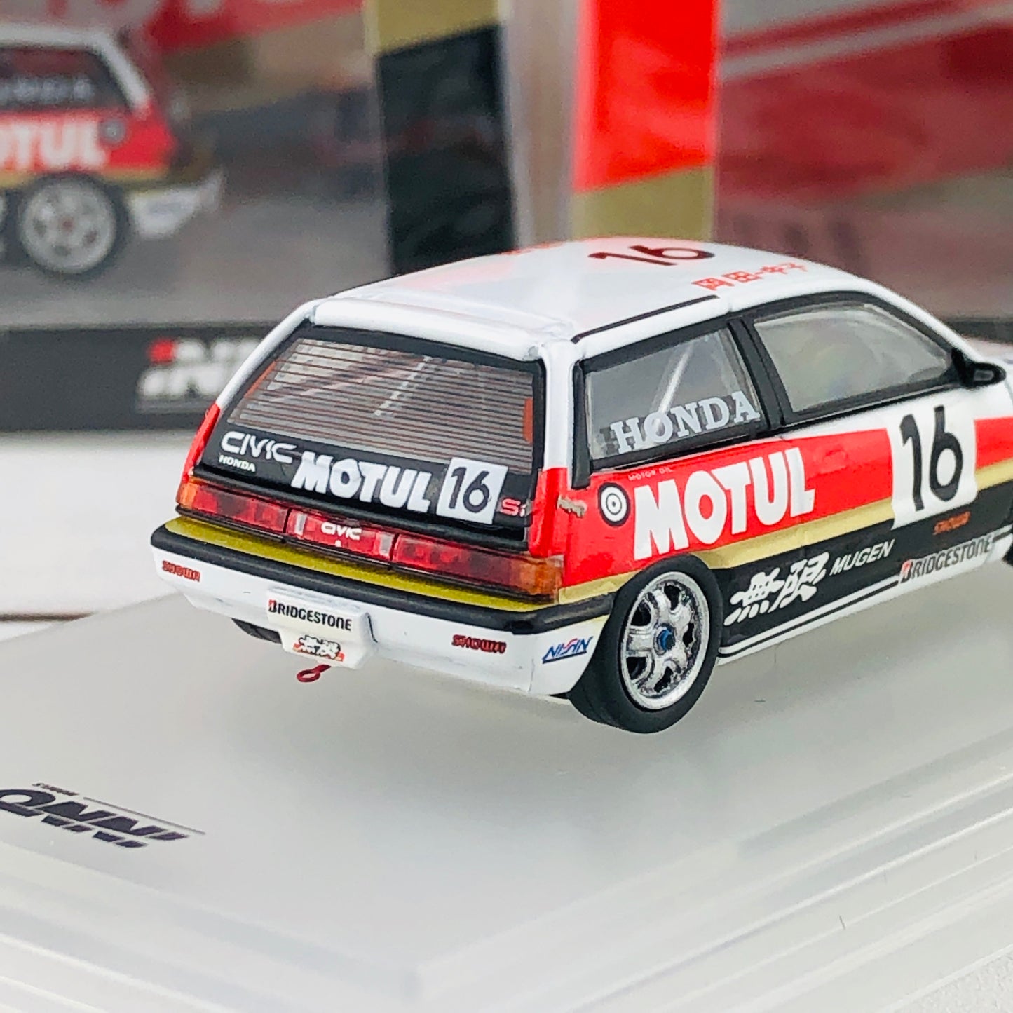 INNO64 HONDA CIVIC Si E-AT Gr.A #16 Mugen Motul - JTC 1987 IN64-EAT-MOT87